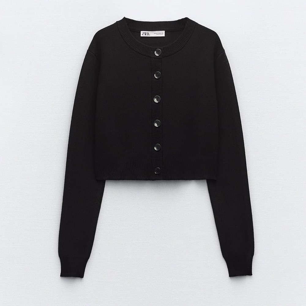 Zara Buttoned Knit Cardigan 5536/106 337/015 - Picture 5 of 7
